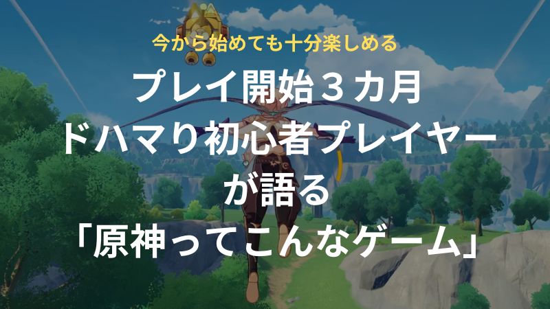 プレイ開始３カ月、ドはまり初心者プレイヤーが語る、原神ってこんなゲーム